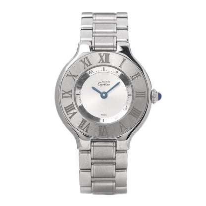 Cartier Stainless Steel 28mm Must De 21 Quartz Watch 1 of 6