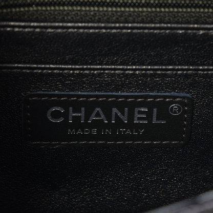Chanel Metallic Caviar Quilted Mini Square Flap Dark Charcoal 6 of 8