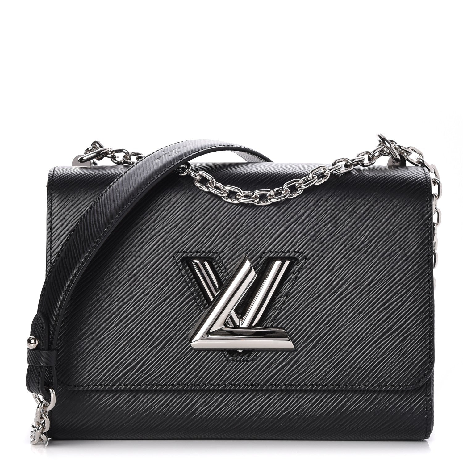 Louis Vuitton Epi Twist Shoulder Bag MM Black 1 of 9
