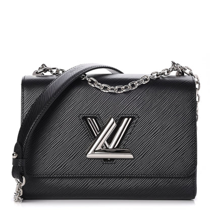 Louis Vuitton Epi Twist Shoulder Bag MM Black 1 of 9