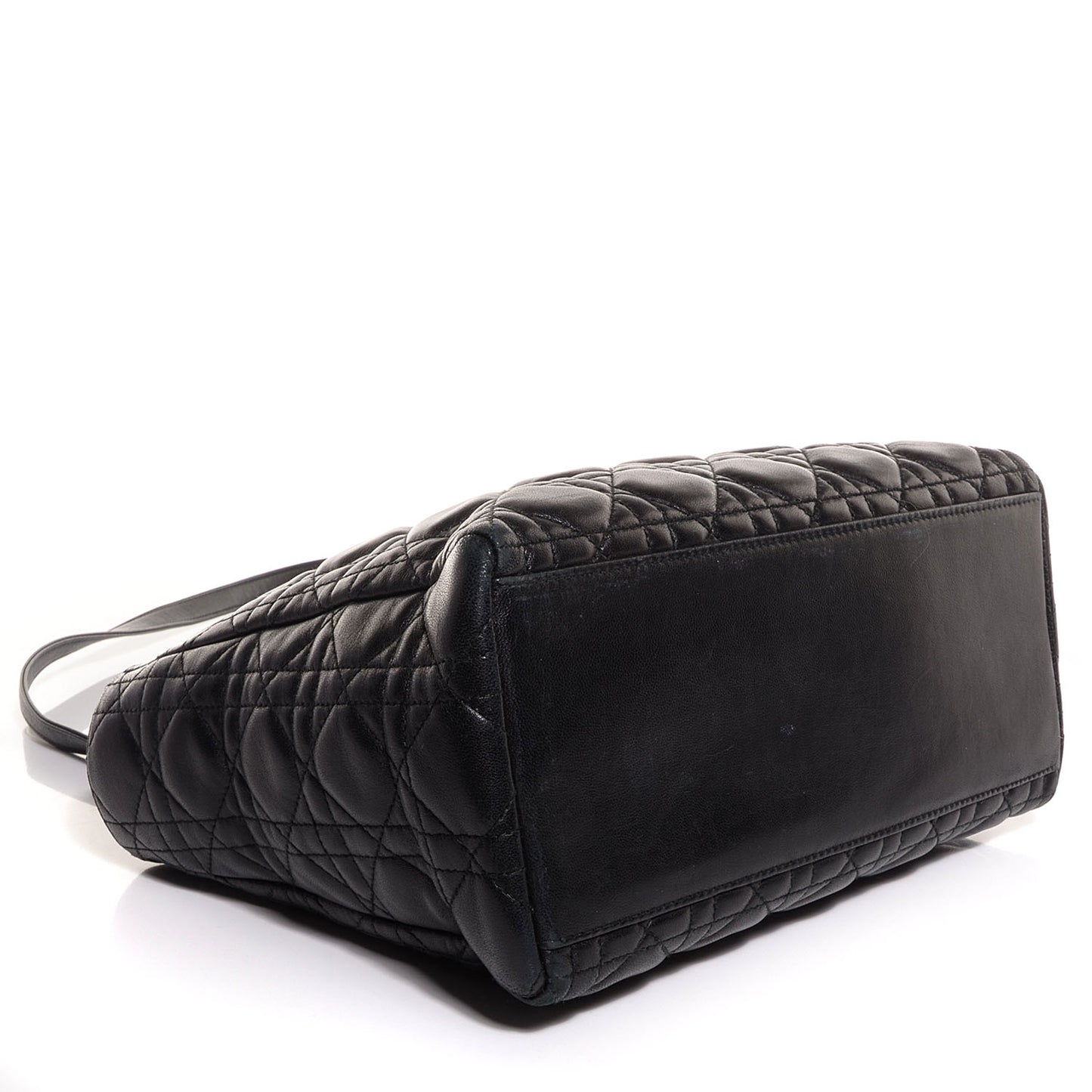 Lambskin Cannage Medium Lady Dior Black