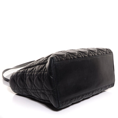 Christian Dior Lambskin Cannage Medium Lady Dior Black 4 of 7