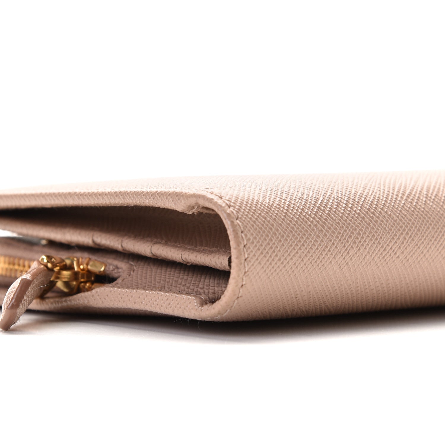 Prada Saffiano Metal Double Snap Travel Wallet Cammeo 7 of 11