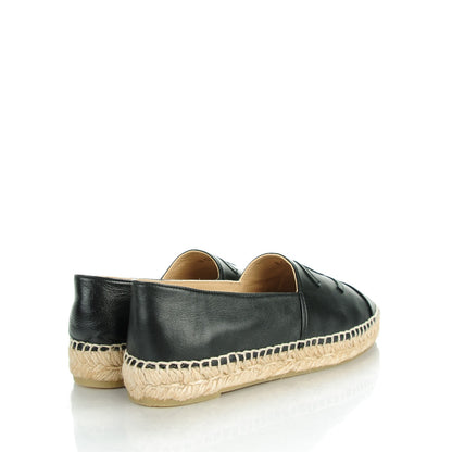 Chanel Lambskin CC Espadrilles 37 Black 4 of 10