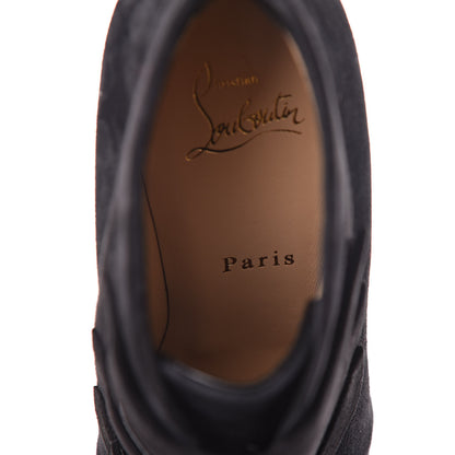 Christian Louboutin Veau Velour Triniboot 85 Booties 37.5 Black 5 of 9