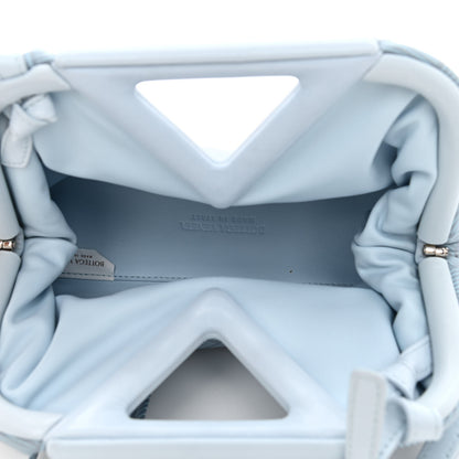 Bottega Veneta Fabric Intrecciato Small The Point Triangle Bag Light Blue 5 of 8
