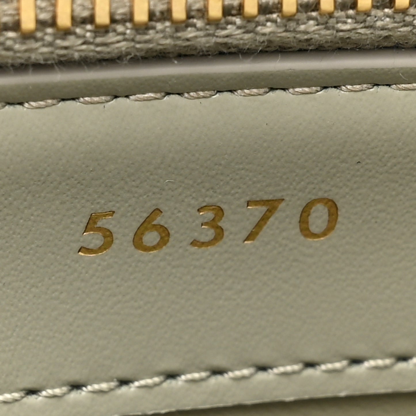 Satinated Calfskin Small 16 Top Handle Bag Green Clay