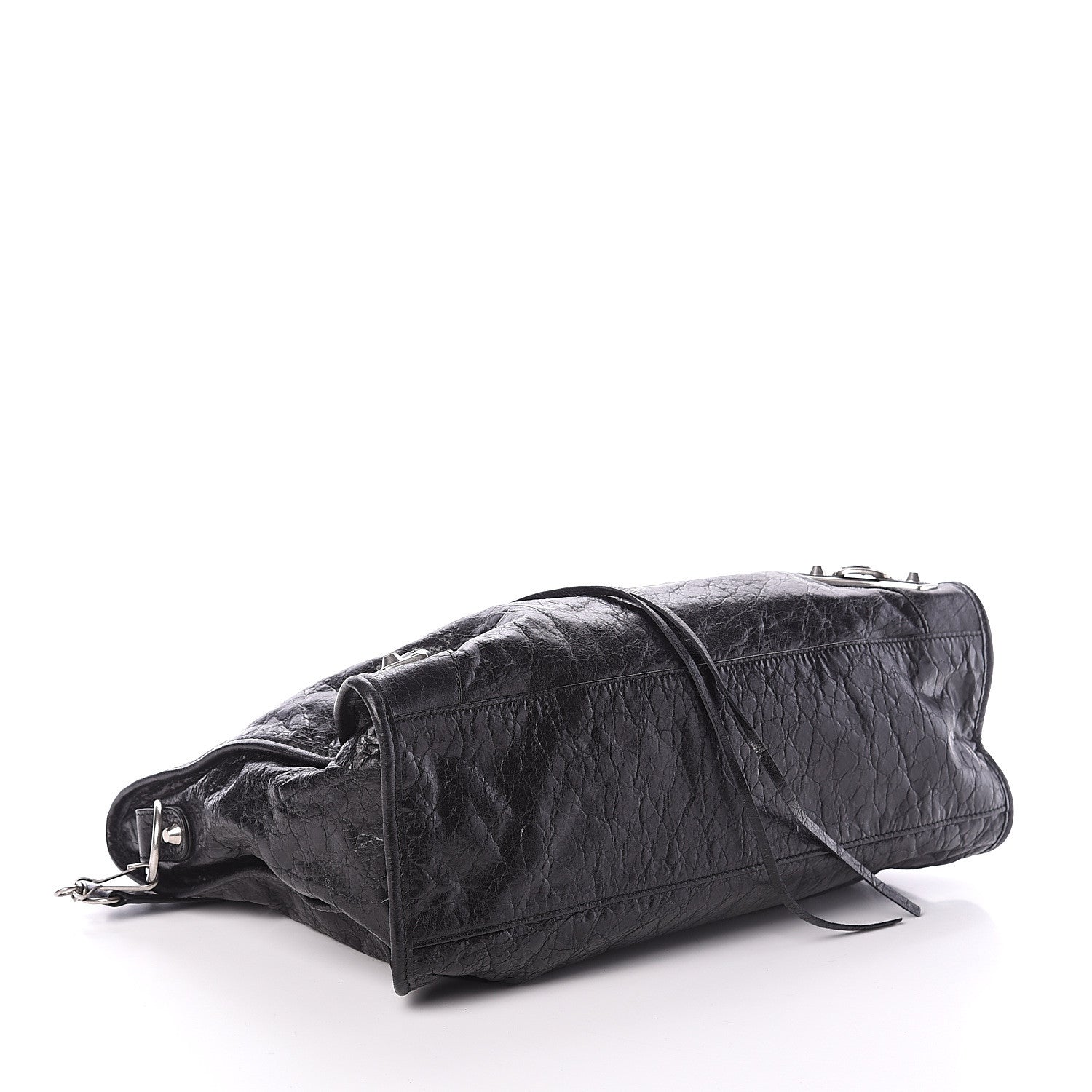 Balenciaga Agneau Silver Metallic Edge Hardware City Black 3 of 8