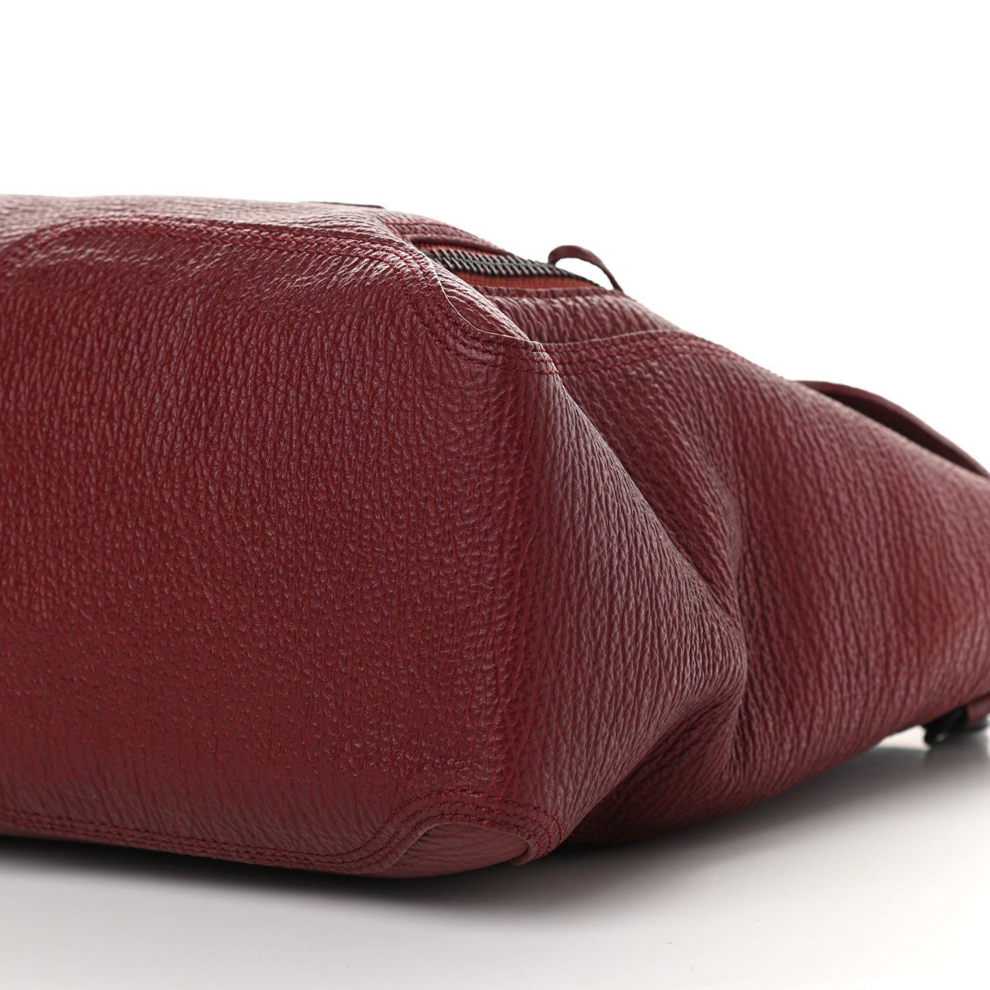 Textured Calfskin Large Pashli Satchel Oxblood