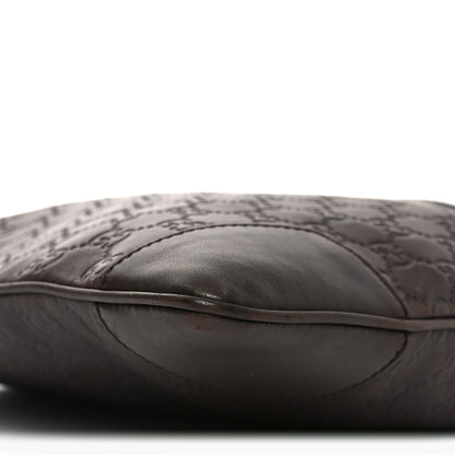 Gucci Guccissima Flat Messenger Bag Brown Dark Brown 11 of 11