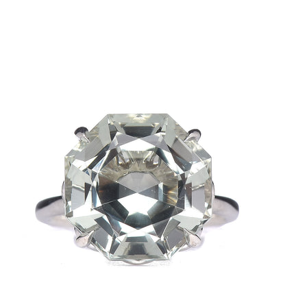 Tiffany Sterling Silver Green Quartz Round Sparklers Cocktail Ring 49 5 1 of 6