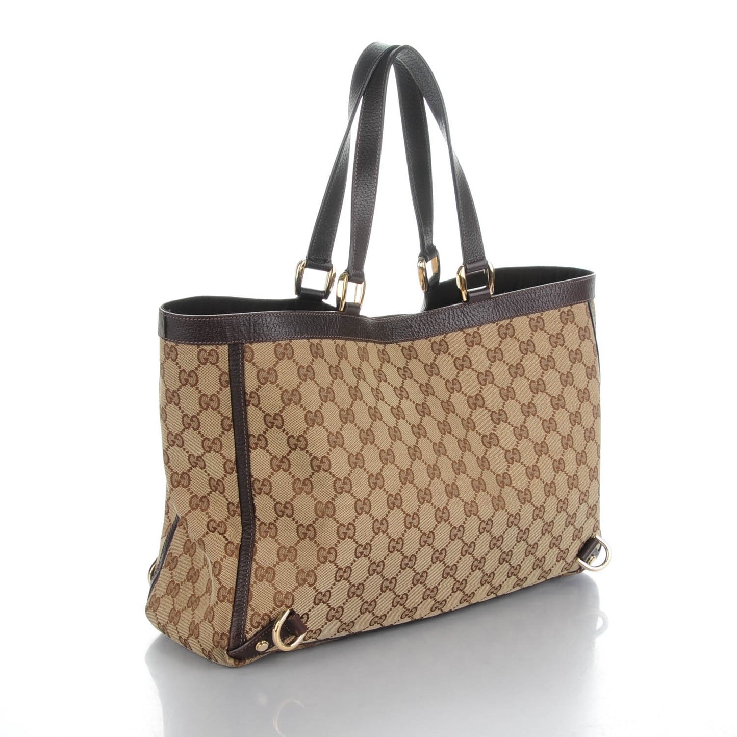 Monogram Large Abbey Tote Dark Brown