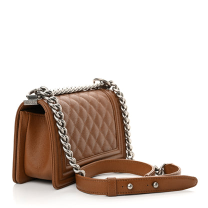 Chanel Caviar Quilted Small Boy Flap Brown 3 of 12