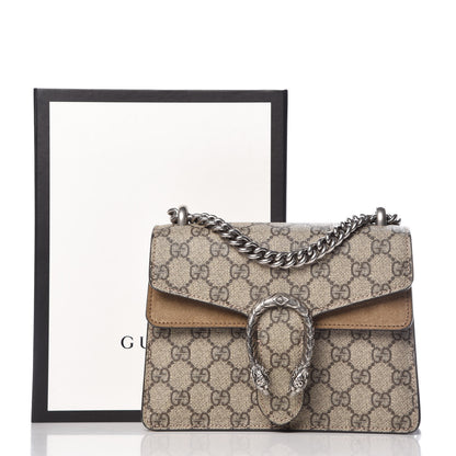 Gucci GG Supreme Monogram Mini Dionysus Shoulder Bag Taupe 10 of 10