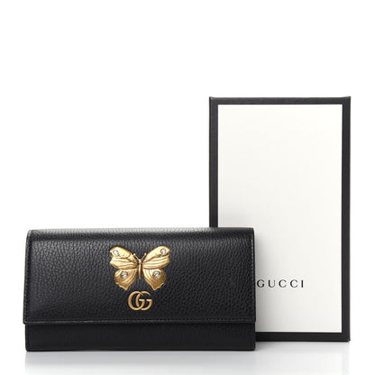 Gucci Calfskin Garden Continental Wallet Black 8 of 8