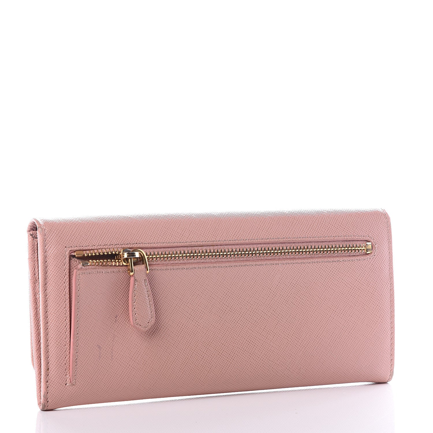 Prada Saffiano Metal Continental Flap Wallet 2 of 10