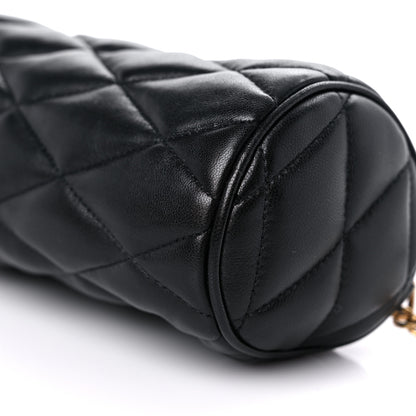 Saint Laurent Lambskin Monogram Mini Sade Tube Bag Black 9 of 10