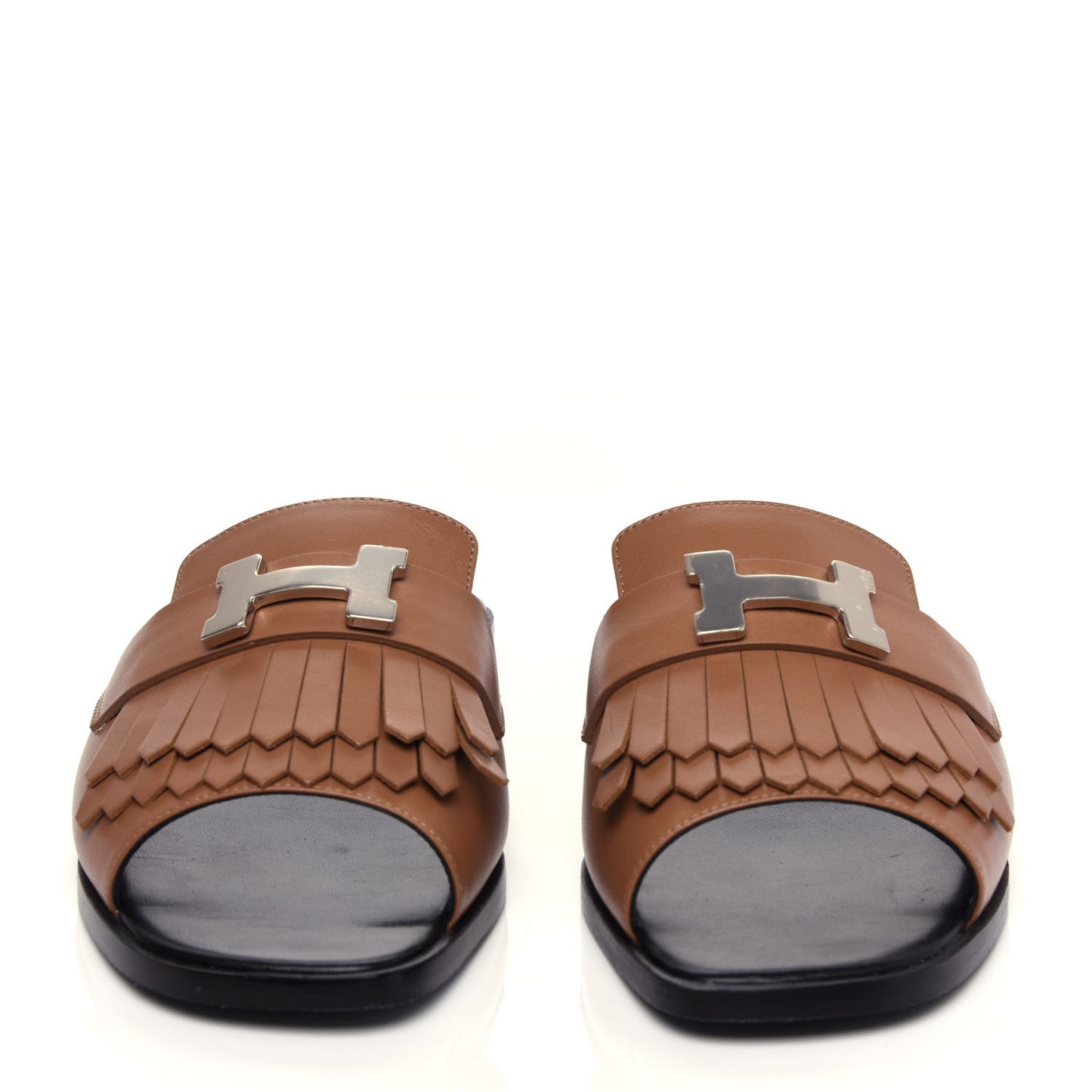 Calfskin Auteuil Sandals 36 Marron Havane
