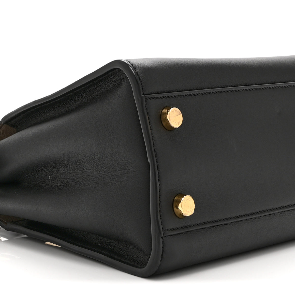 Vitello Tahiti Burro Medium Peekaboo Iconic Essentially Satchel Black Corda