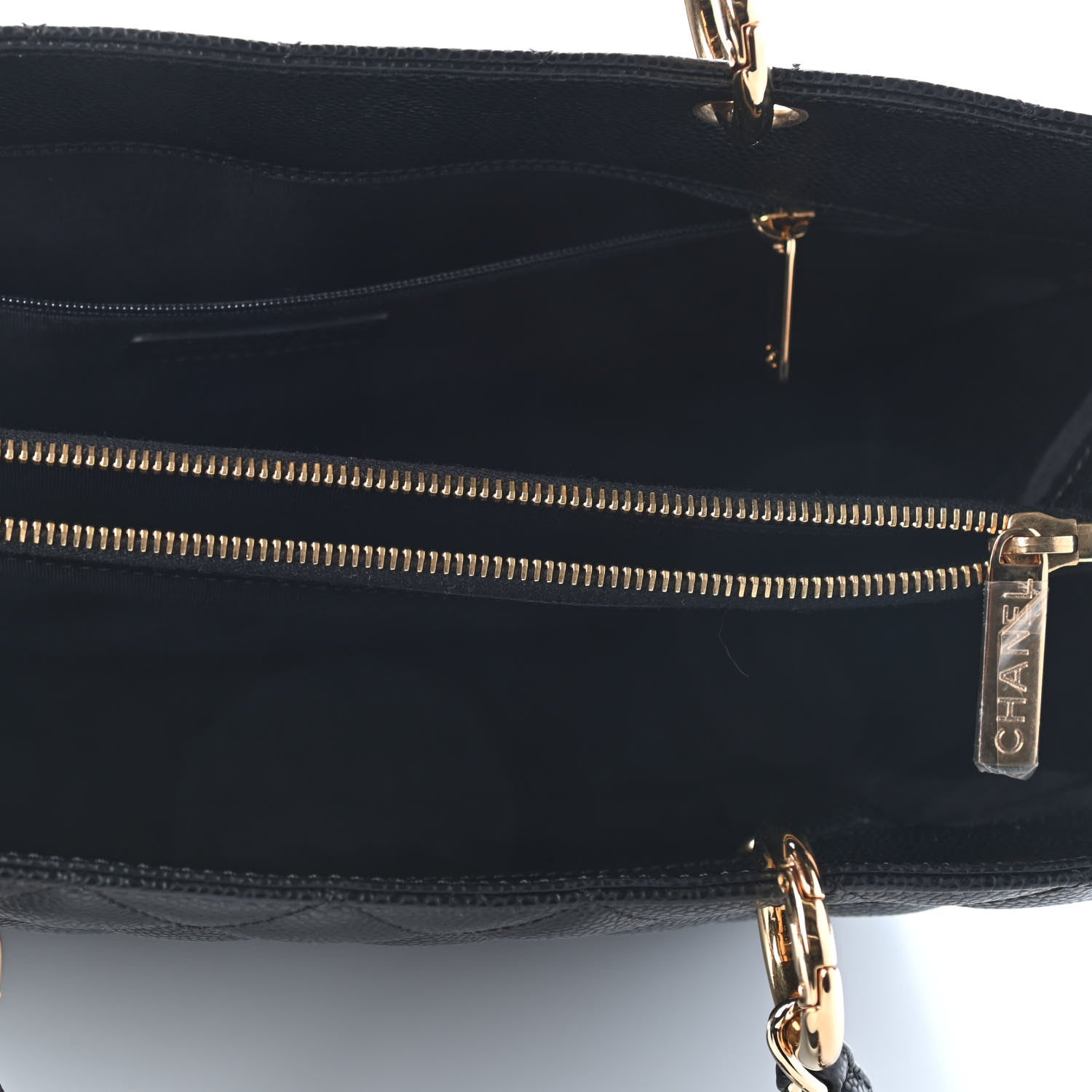 Chanel Caviar Quilted Grand Shopping Tote GST Black 5 of 9