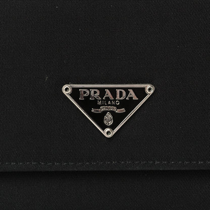 Prada Tessuto Nylon Tri-Fold Compact Wallet Black 9 of 16