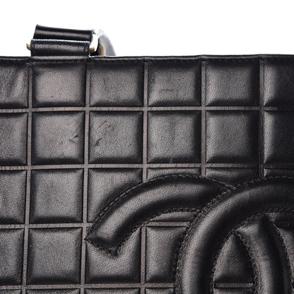 Chanel Lambskin Quilted Chocolate Bar Tote Black 15 of 15