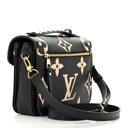 Louis Vuitton Empreinte Monogram Giant Crafty Pochette Metis Black Creme 3 of 10