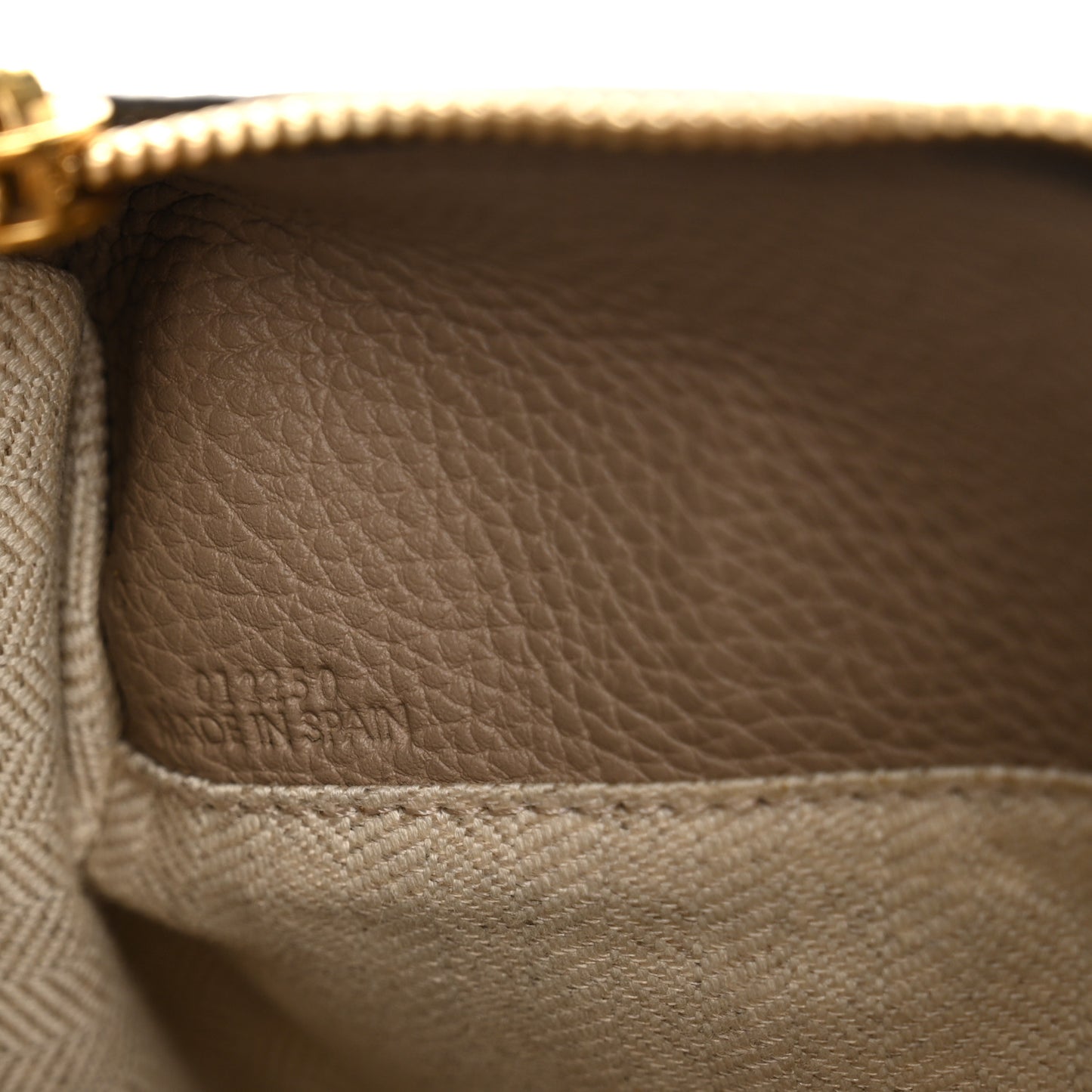 Grained Calfskin Medium Puzzle Bag Sand