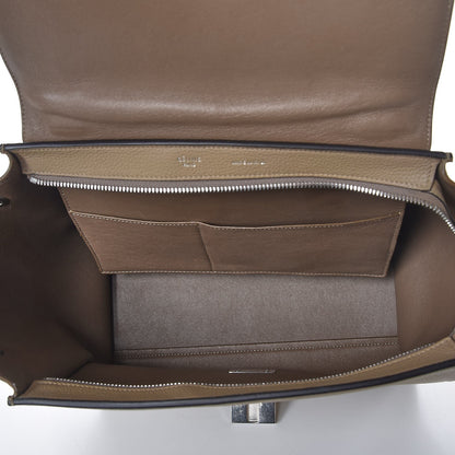 Celine Drummed Calfskin Suede Small Trapeze Dune 6 of 7