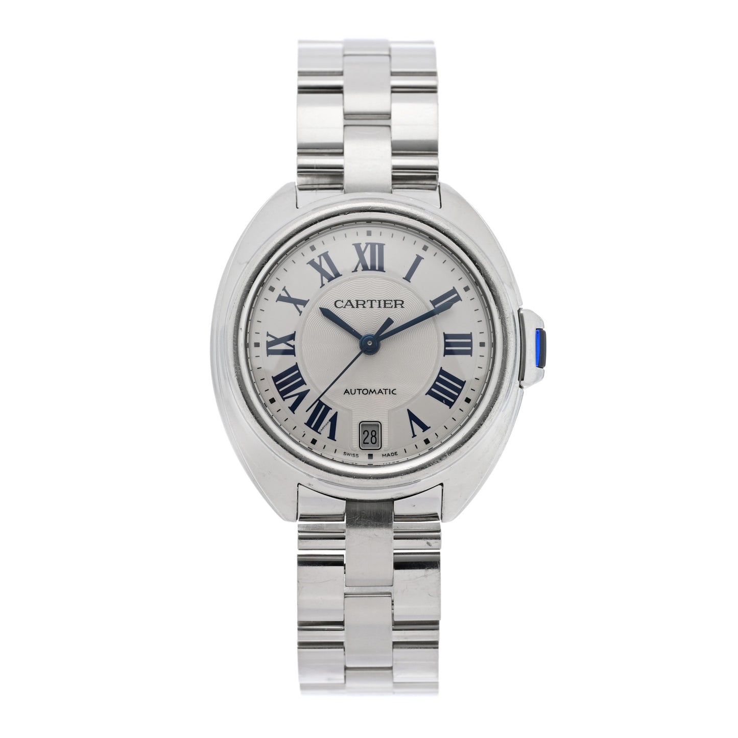 Stainless Steel 35mm Cle De Cartier Automatic Watch