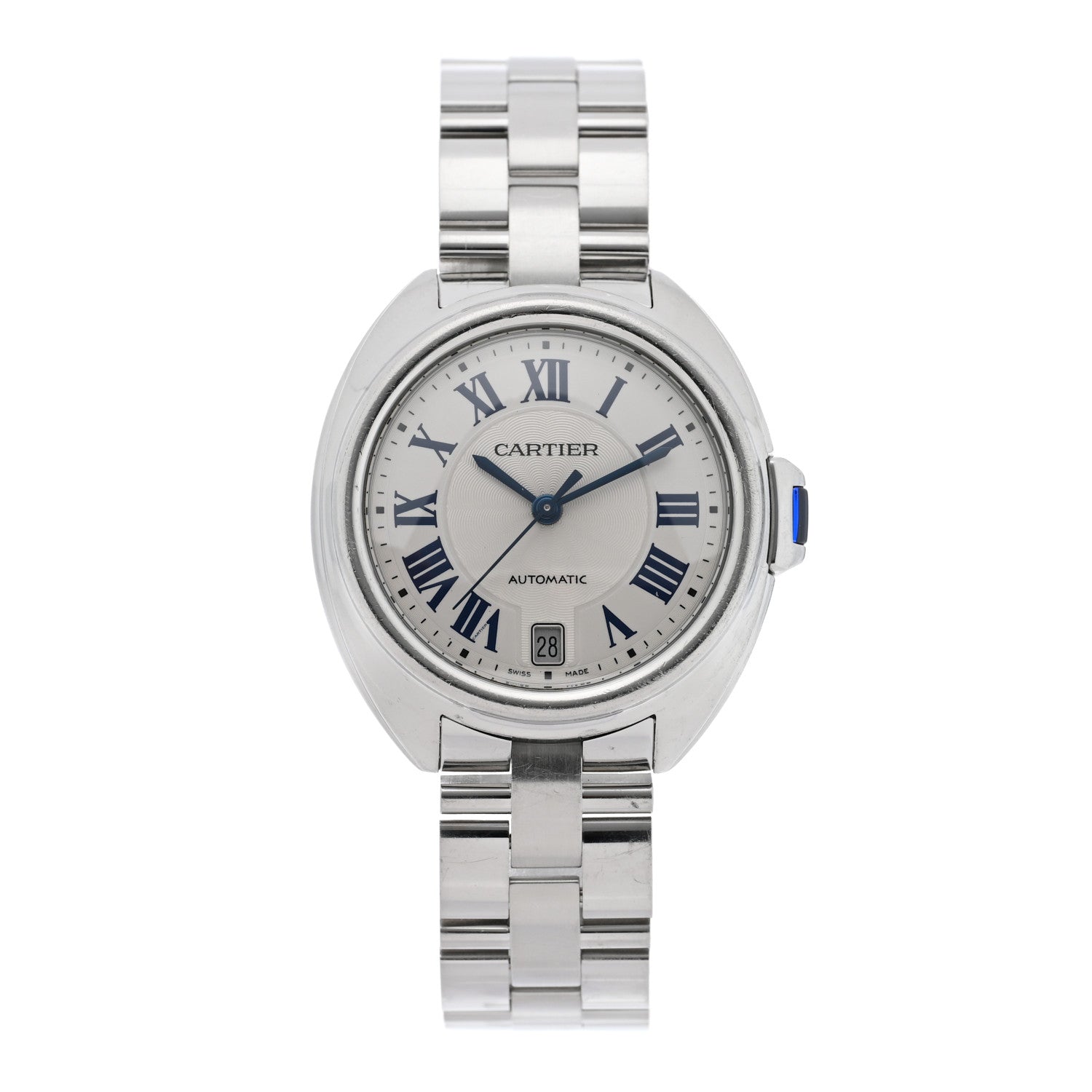 Cartier Stainless Steel 35mm Cle De Cartier Automatic Watch 1 of 4