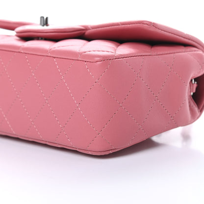Chanel Lambskin Quilted Mini Rectangular Flap Pink 10 of 10