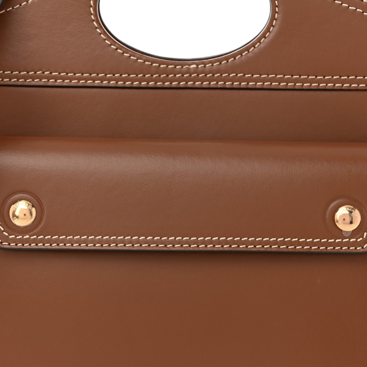 Smooth Calfskin Mini Pocket Bag Malt Brown