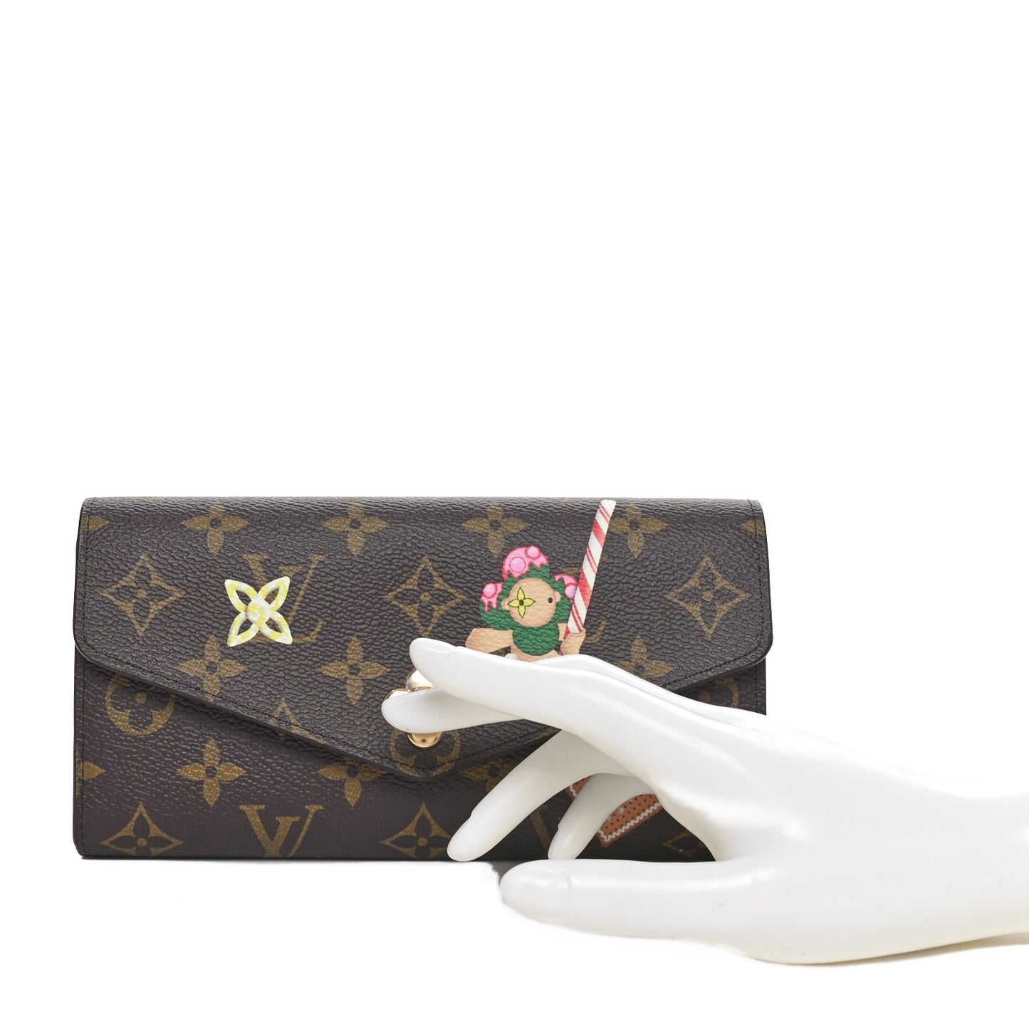 Monogram Candy Factory Sarah Wallet Candy Red