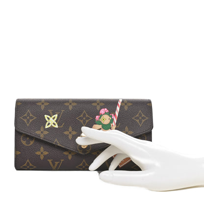 Louis Vuitton Monogram Candy Factory Sarah Wallet Candy Red 2 of 9