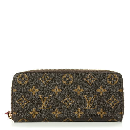 Louis Vuitton Monogram Clemence Wallet Fuchsia 1 of 7