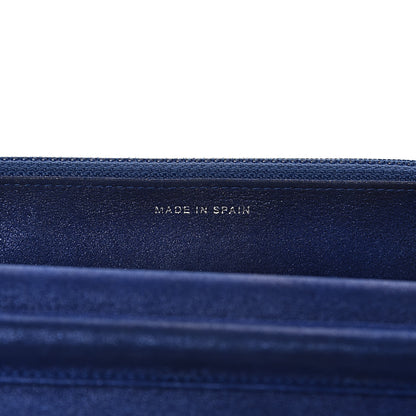 Chanel Iridescent Calfskin Quilted Wallet on Chain WOC Blue 7 of 14