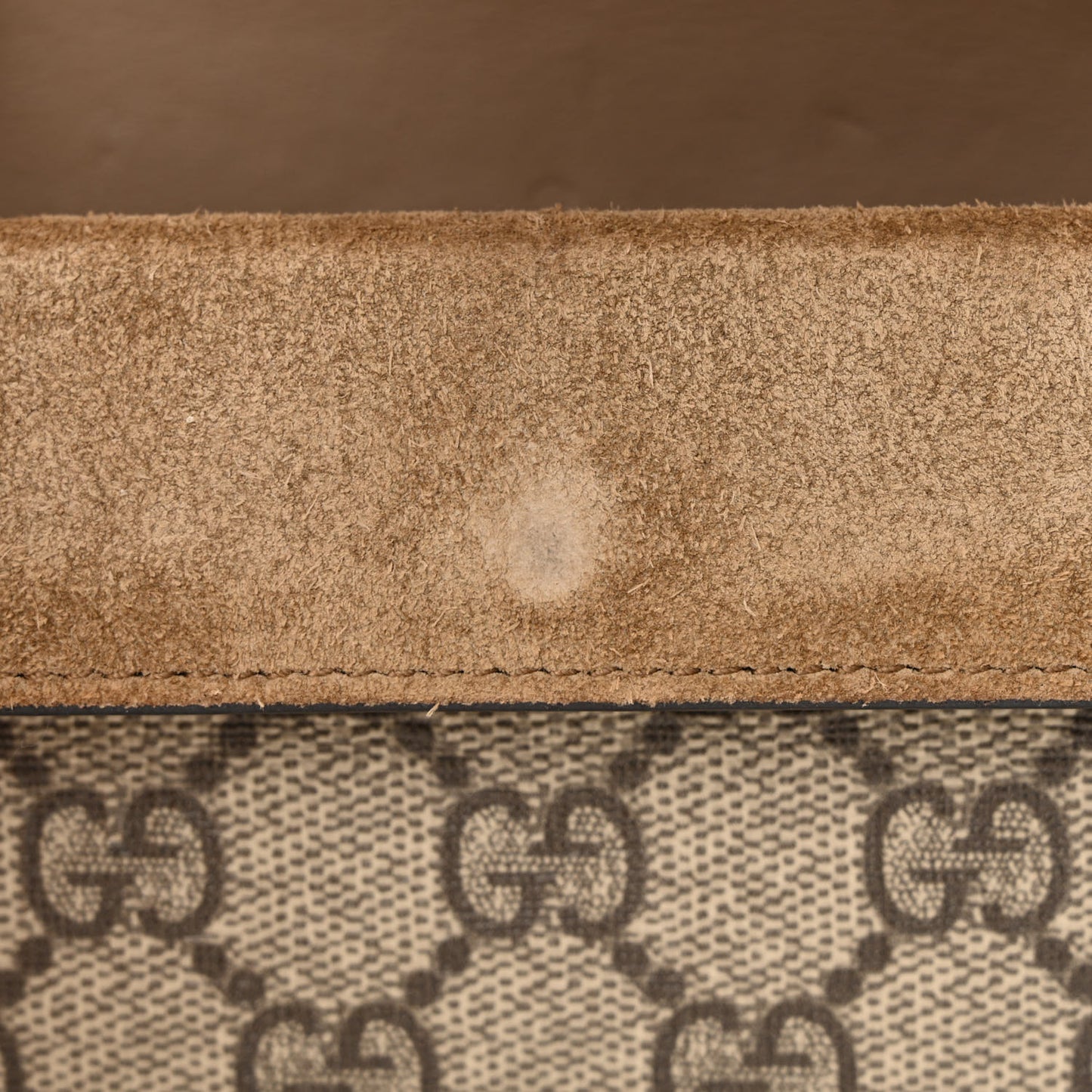 GG Supreme Monogram Super Mini Dionysus Shoulder Bag Taupe
