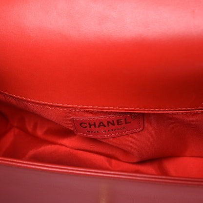 Chanel Lambskin Quilted Medium Boy Flap Red 6 of 8