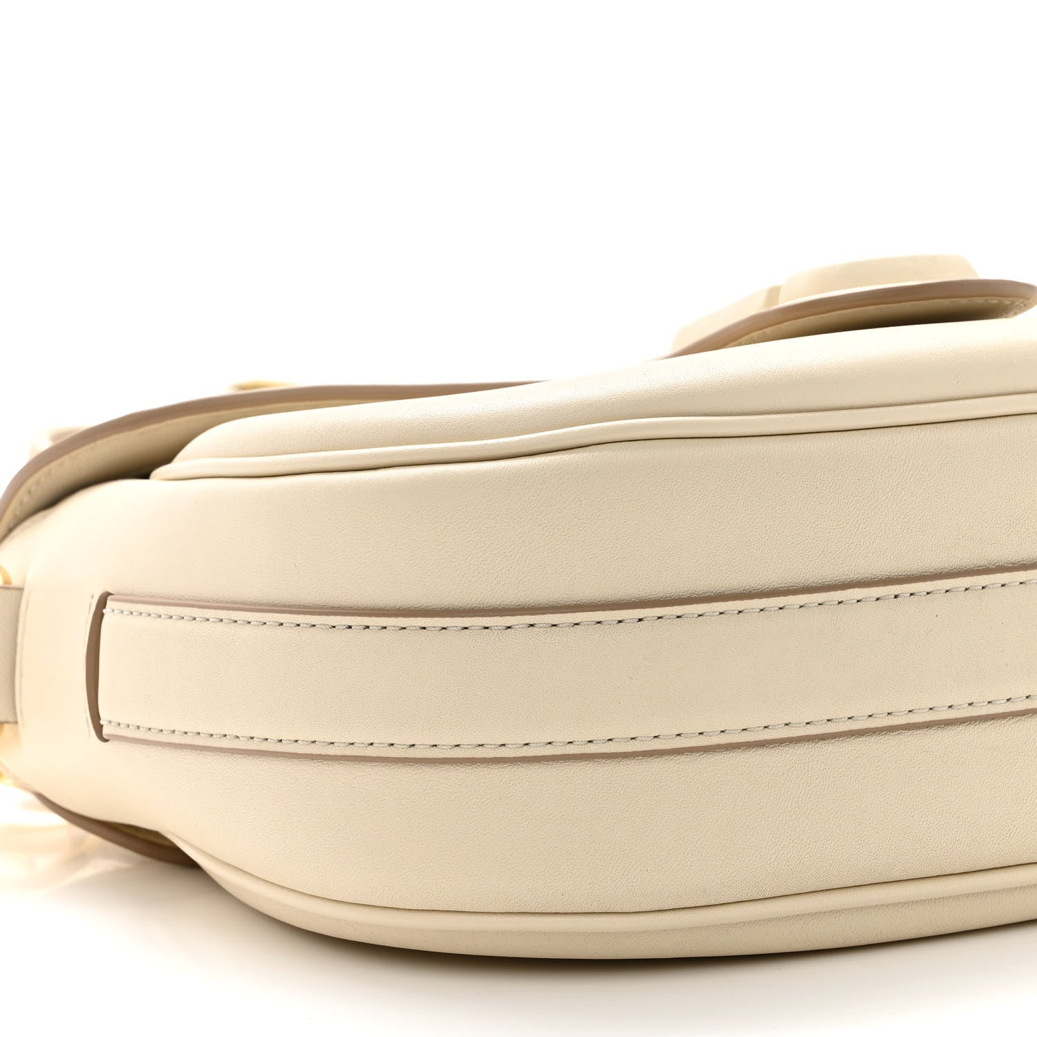 Marc Jacobs Calfskin Large The Covered J Marc Saddle Bag Cloud White 8 of 9
