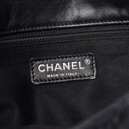 Chanel Calfskin Stitched Expandable Flap Black 7 of 12