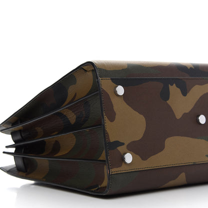 Saint Laurent Calfskin Camouflage Small Sac De Jour Kaki Black 14 of 15