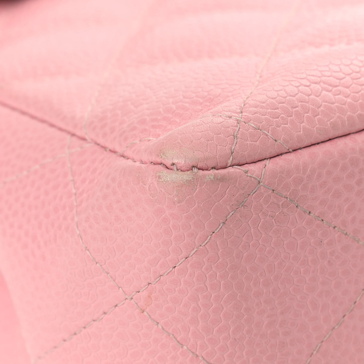 Caviar Quilted Jumbo Single Flap Pink