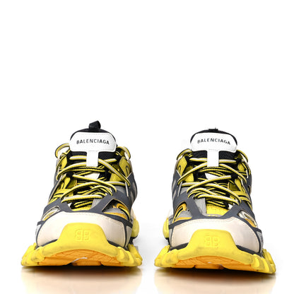 Balenciaga Mesh Nylon Mens Track Sneakers 40 Yellow Black White 2 of 7
