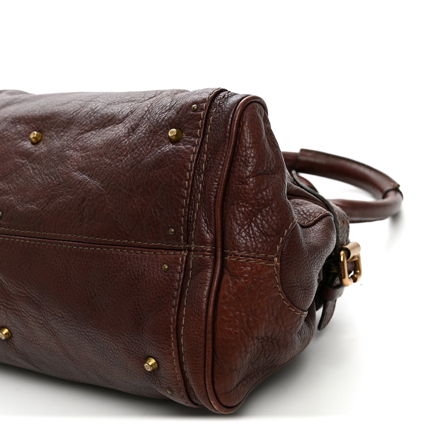Chloe Calfskin Medium Paddington Satchel Burgundy 9 of 15