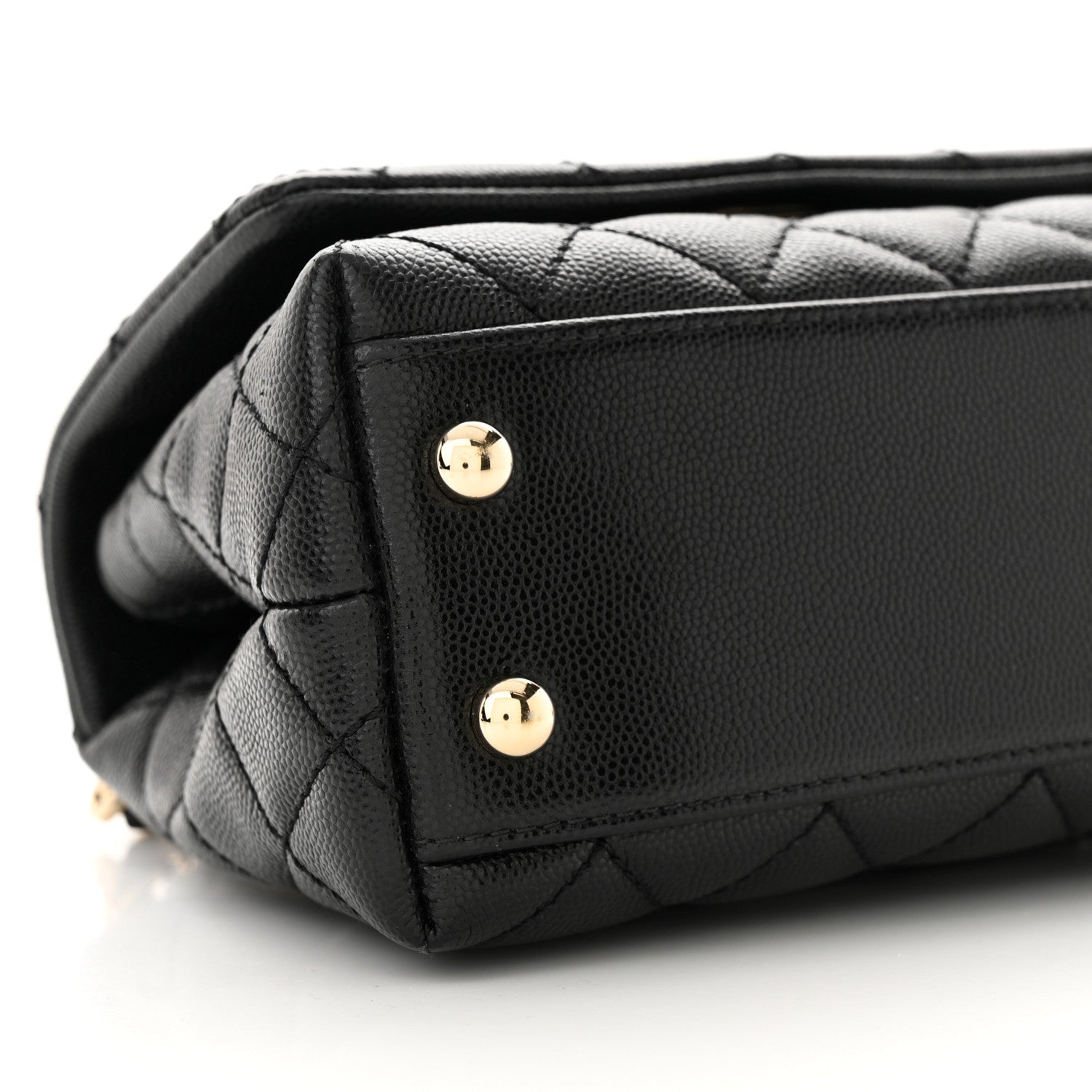 Chanel Caviar Quilted Extra Mini Coco Handle Flap Black 9 of 12