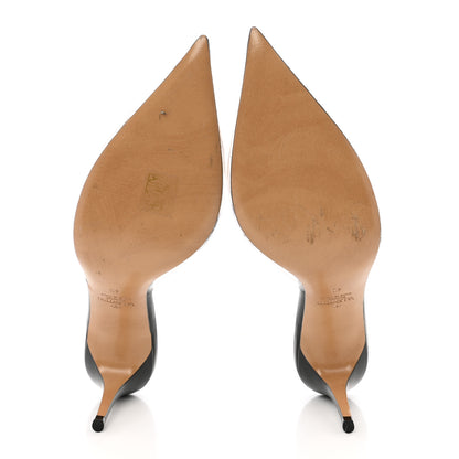Valentino Garavani PVC Calfskin VLogo Pointed Toe 80mm Mules 40 Transparent 5 of 12