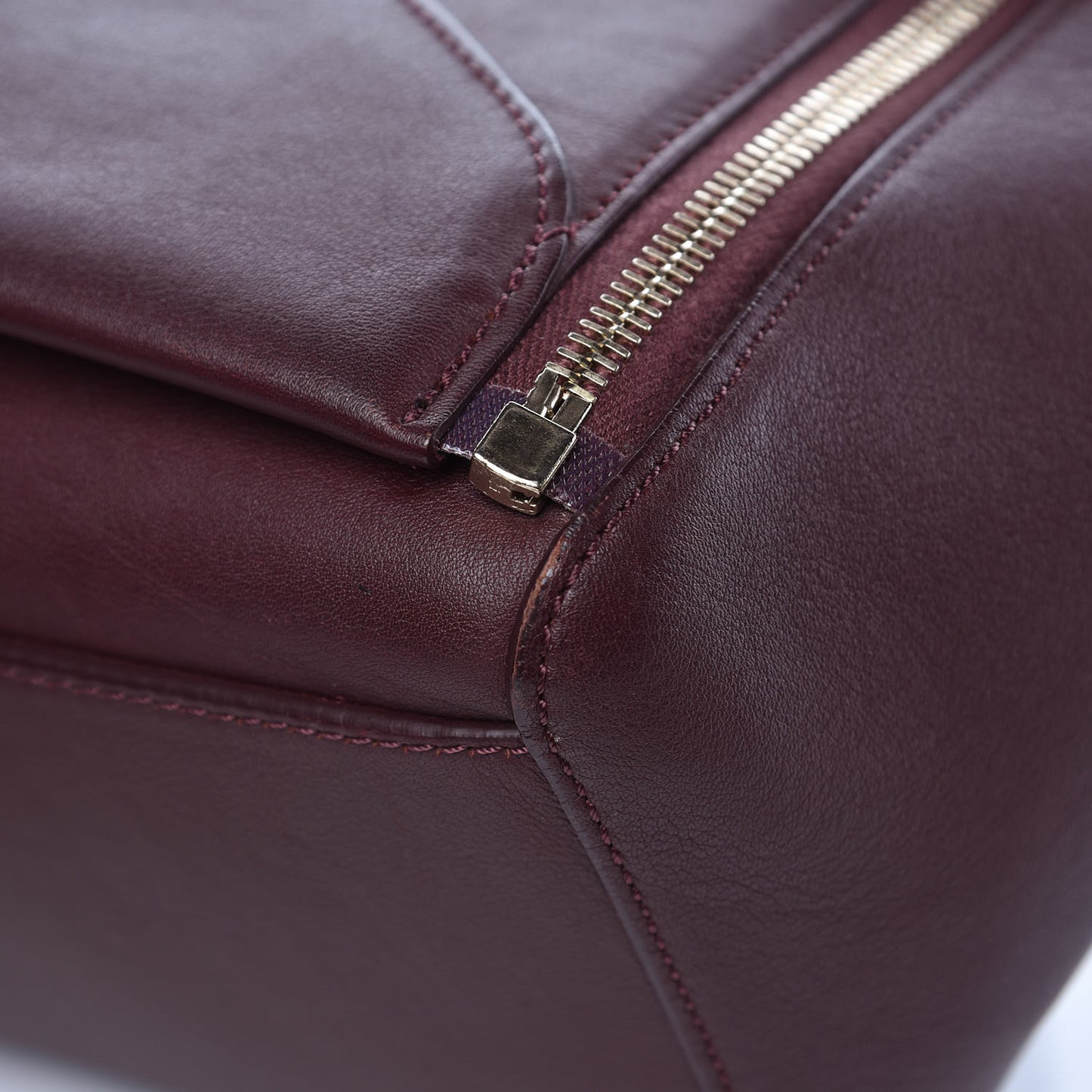 Silky Calf Small Willow Tote Oxblood