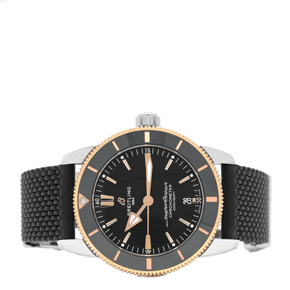 Breitling Stainless Steel 18K Rose Gold Rubber 42mm Superocean Heritage II B20 Automatic Watch Black AB2010 2 of 5