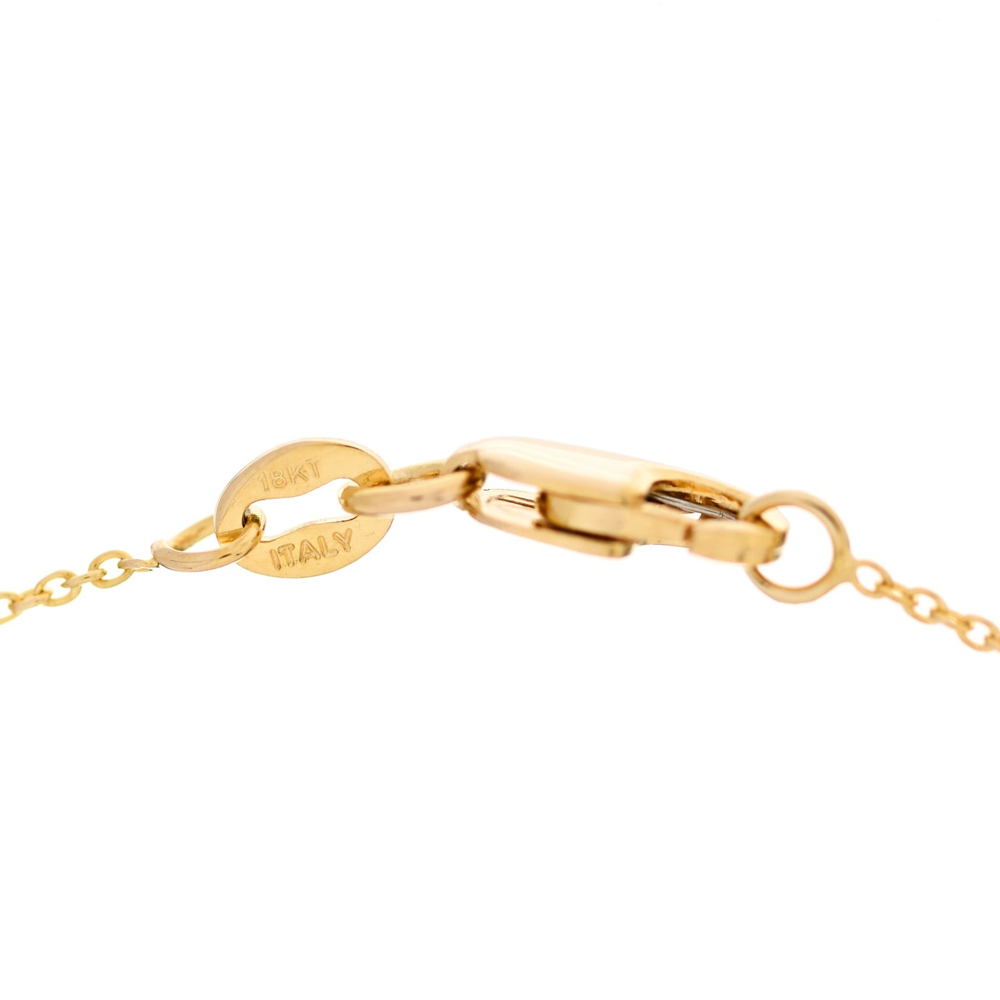 18K Yellow Gold Diamond Love Letter A Pendant Necklace